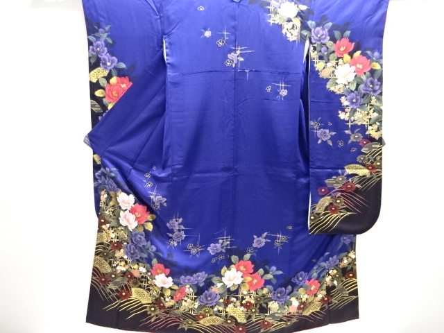 金彩草花模様振袖・長襦袢セット